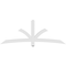 Ekena Millwork Davenport Architectural Grade PVC Gable Bracket, 84"W x 31 1/2"H x 4"D x 4"F, 9/12 Pitch GBP084X32X0404DAV00 - alternate 4